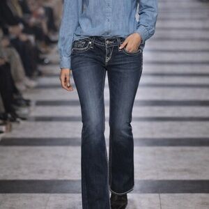 Rock Revival Women's Dark Blue Boot Cut Jeans 26